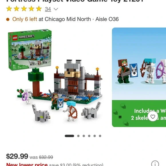 New Fortress Playset with Wolf's Head - Picture 2 of 4